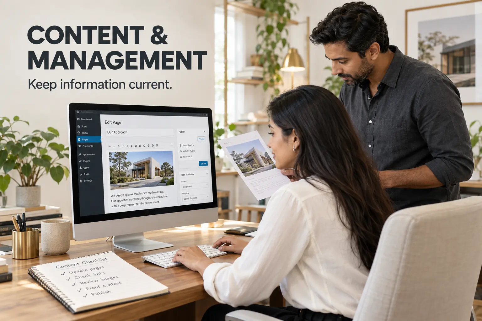 Content & Management: Keep information current with website maintenance.